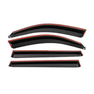 Deflettori Finestrini con Modanatura Cromata Niken Luxury (4 pz) foto 3