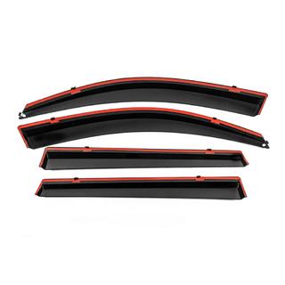 Deflettori Finestrini con Modanatura Cromata Niken Luxury (4 pz, Lungo) Toyota Rav 4 2006-2013 foto 3