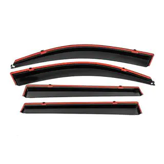 Deflettori Finestrini con Modanatura Cromata Niken Luxury (4 pz, Lungo) foto 3