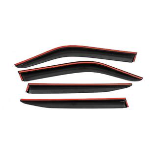 Deflettori Finestrini con Modanatura Cromata Niken Luxury (4 pz) foto 3