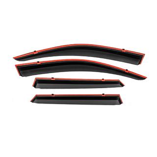 Deflettori Finestrini con Modanatura Cromata Niken Luxury (4 pz) foto 3