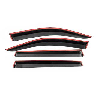 Deflettori Finestrini con Modanatura Cromata Niken Luxury (4 pz) foto 4