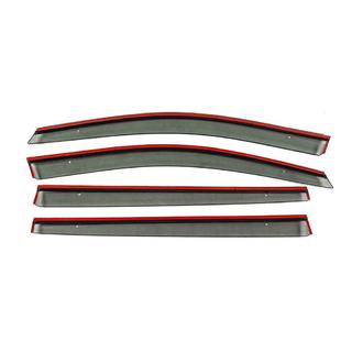 Deflettori Finestrini con Modanatura Cromata Niken Luxury (4 pz) Volkswagen Touran 2003-2010 foto 3