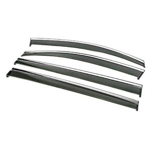 Deflettori Finestrini con Modanatura Cromata Niken Luxury (4 pz) foto 2