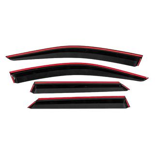 Deflettori Finestrini con Modanatura Cromata Niken Luxury (4 pz) foto 4