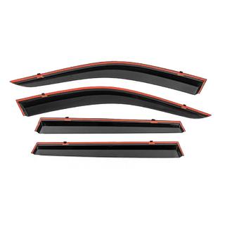 Deflettori Finestrini con Modanatura Cromata Niken Luxury (4 pz) foto 3