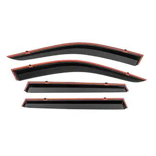 Deflettori Finestrini con Modanatura Cromata Niken Luxury (4 pz) foto 3