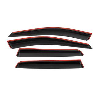 Deflettori Finestrini con Modanatura Cromata Niken Luxury (4 pz) Volvo XC90 2002-2014 foto 4