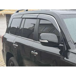 Deflettori Finestrini con Modanatura Cromata Niken Luxury (2008-2015, 6 pz) Lexus LX570/450d 2008-2022 foto 1
