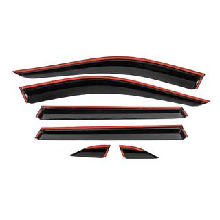Deflettori finestrini con profilo cromato Niken Luxury (6 pz) foto 4