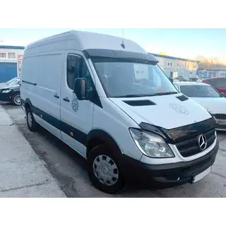 Visiera parabrezza V-3 (nero lucido, 5mm) Mercedes Sprinter W906 2006–2018 foto 2