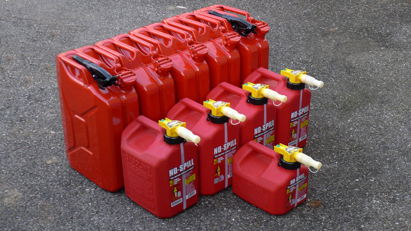 In quale tanica è meglio conservare la benzina?