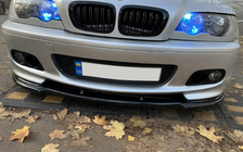 BMW 3 Series E46 1998-2006 Labbro anteriore DPT V-1 (Per M Sport, Nero Lucido) foto 7