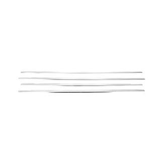Cornici Esterne Finestrini Acciaio Inox (4 pz) Renault Scenic 1998-2003 foto 3