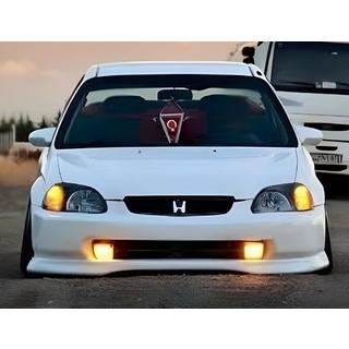 Labbro anteriore DPT V-1 (Nero Lucido) Honda Civic 1995-2001