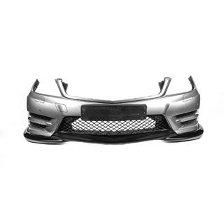 Labbro Anteriore Paraurti DPT V2 (2011-2015, Nero Lucido) Mercedes C-class W204 2007-2015 foto 3