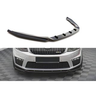 Labbro anteriore DPT V-2 (per RS, 2013-2017, nero lucido) Skoda Octavia III A7 2013-2019 foto 1