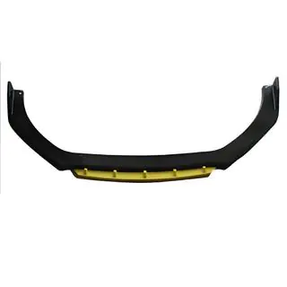 Splitter anteriore universale DPT Yellow V-2 (ABS, nero lucido)