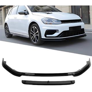 Labbro anteriore DPT V-5 (per R / R-Line HB, 2017-2019, nero lucido) Volkswagen Golf 7/E-Golf 2012-2020