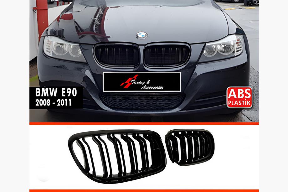 BMW 3 Series E90/E91 2005-2011 Griglie M-Look (2008-2011, Nero Lucido) Foto 2