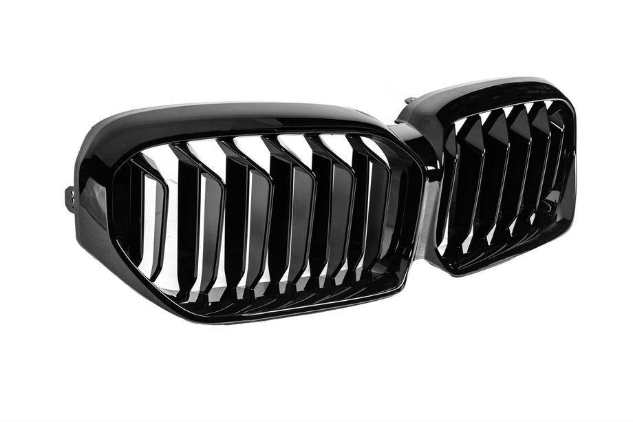 BMW Serie 5 G30/G31 2017–2023 Griglie a doppio rene M-Look (2021-2023, nero lucido) Senza telecamera Foto 5