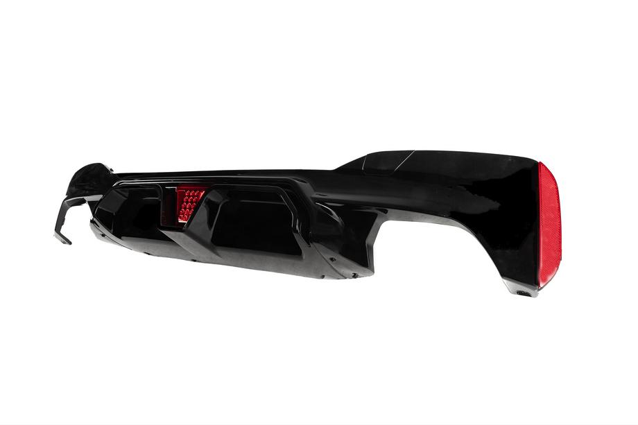 BMW Serie 5 G30/G31 2017–2023 Diffusore posteriore DPT (per M-Sport/M5 F90, nero lucido) Foto 2
