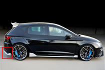 Seat Leon 2013-2020 Diffusore Posteriore DPT V-2 (2013-2016, Nero Lucido) foto 1