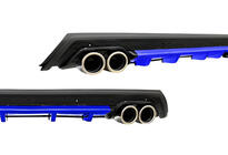 Diffusore Posteriore Universale DPT V-11 (ABS) (Blu + Nero Lucido) foto 1