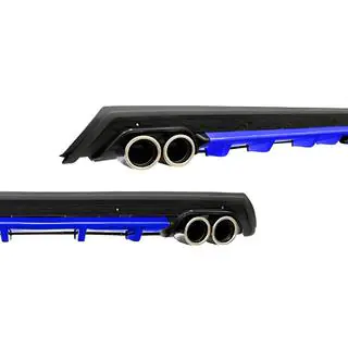 Diffusore Posteriore Universale DPT V-11 (ABS) (Blu + Nero Lucido)