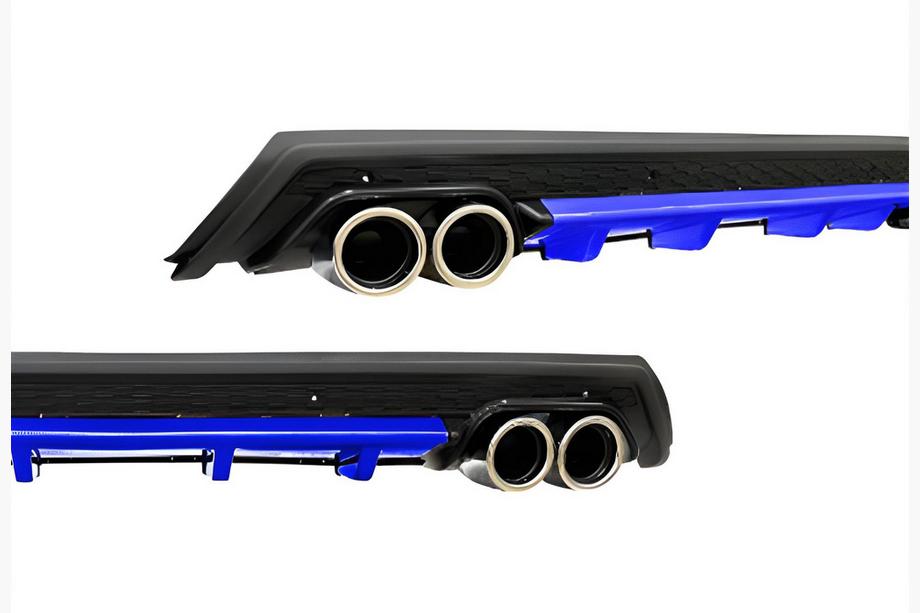 Diffusore Posteriore Universale DPT V-11 (ABS) (Blu + Nero Lucido) Image