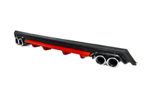 Diffusore Posteriore Universale DPT V-13 (ABS) (Rosso+Nero Lucido) foto 2