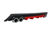 Diffusore Posteriore Universale DPT V-13 (ABS) (Rosso+Nero Lucido) foto 3