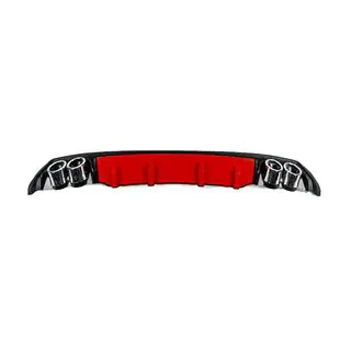 Diffusore Posteriore Universale DPT V-13 (ABS) (Rosso+Nero Lucido) foto 4