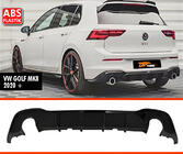 Volkswagen Golf 8 2019- Diffusore Posteriore DPT V-1 (Nero Lucido) foto 1