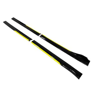 Estensioni universali minigonne laterali Niken Yellow (ABS) (4pz)