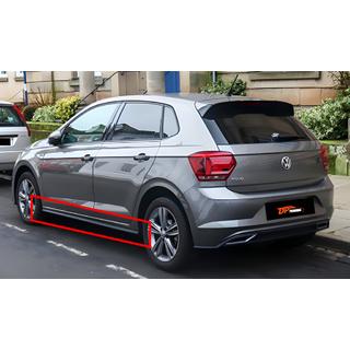 Minigonne Laterali DPT V-2 (Nero Lucido) Volkswagen Polo 2017-