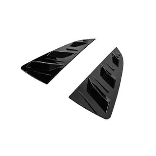 Coperture finestrini posteriori DPT (Nero Lucido, 2pz) foto 3