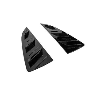Coperture finestrini posteriori DPT (Nero Lucido, 2pz) foto 4