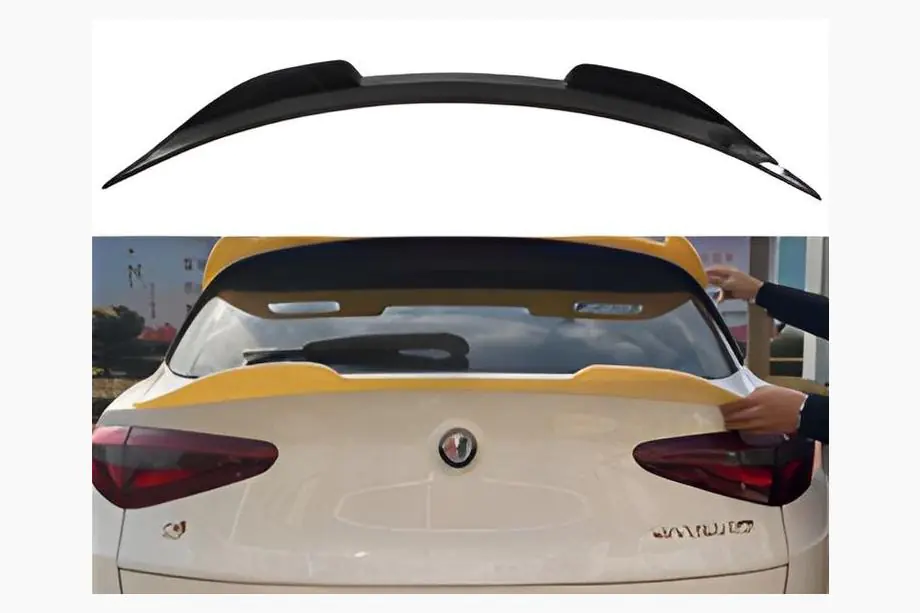 Alfa Romeo Stelvio 2016- Spoiler DPT V-1 (Nero Lucido) Foto 1