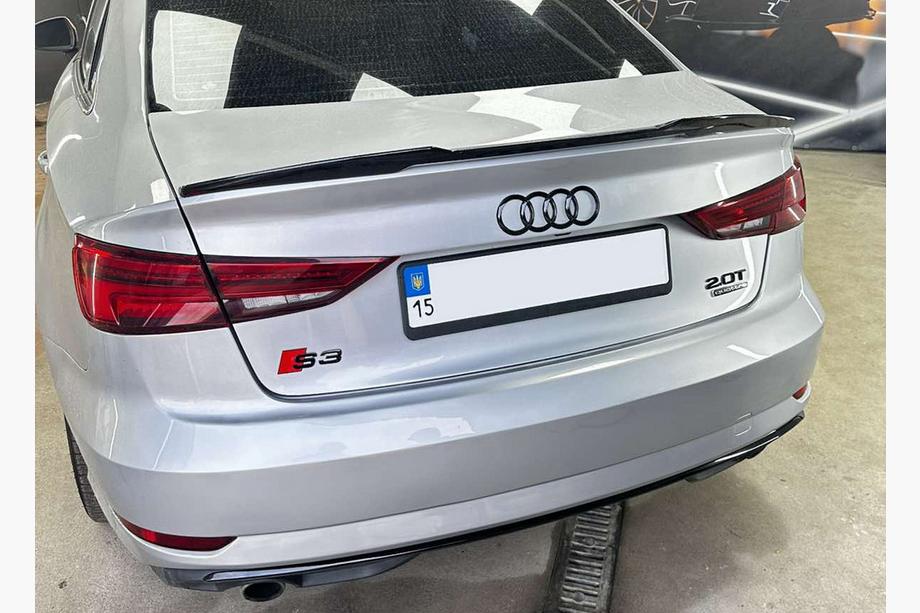 Audi A3 2012-2020 Spoiler DPT V-5 (Nero Lucido) Image