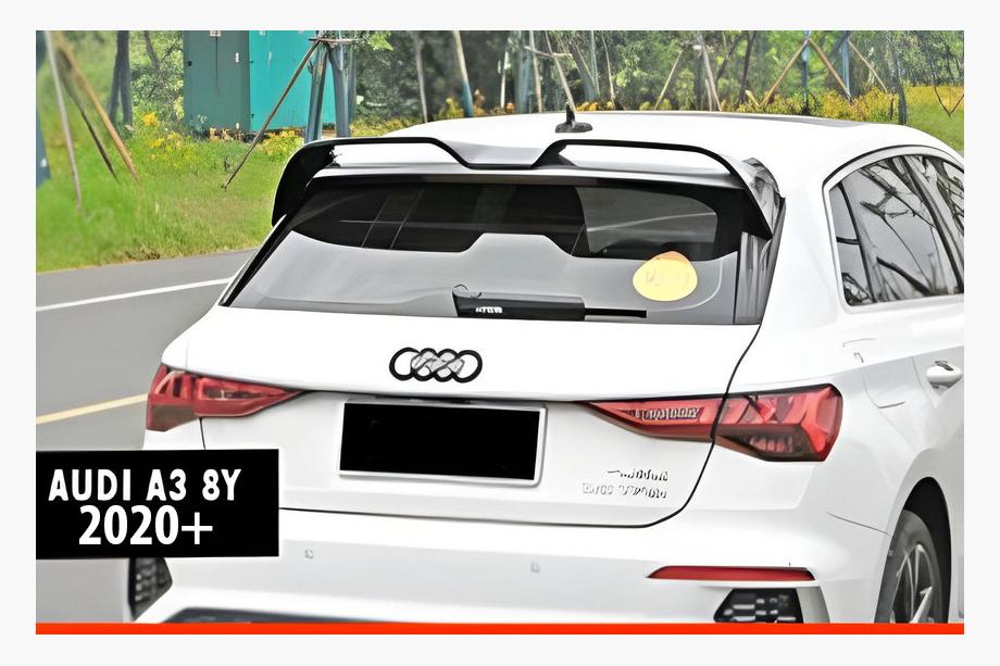 Audi A3 2020- Spoiler DPT V-2 (HB, Nero Lucido) Image