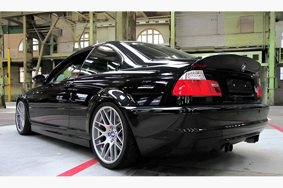 BMW 3 Series E46 1998-2006 Spoiler CSL-Style (per Coupe, Nero Lucido) Foto 1