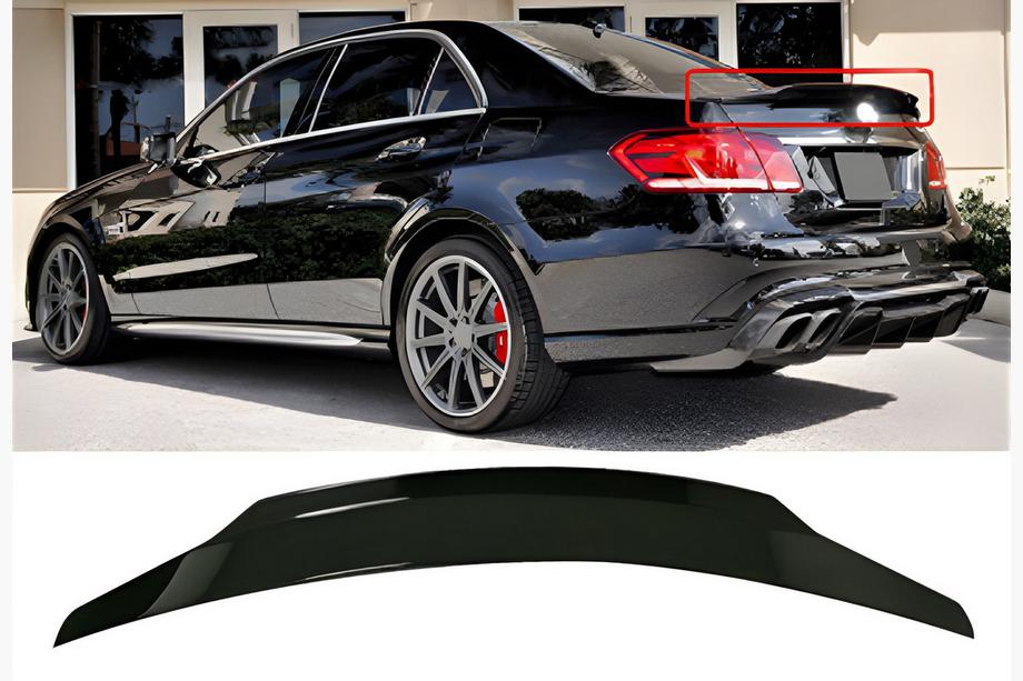 Mercedes E-class W212 2009-2016 Spoiler DPT V-2 (Nero Lucido) Foto 1