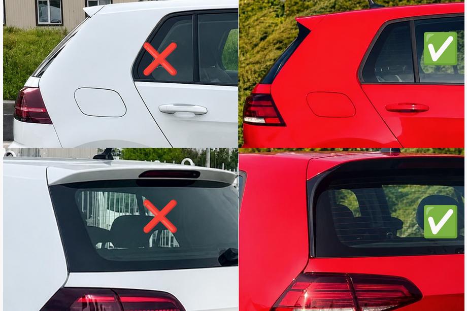 Volkswagen Golf 7/E-Golf 2012-2020 Spoiler posteriore DPT V-1 (per GTI / R HB, nero lucido) Foto 9