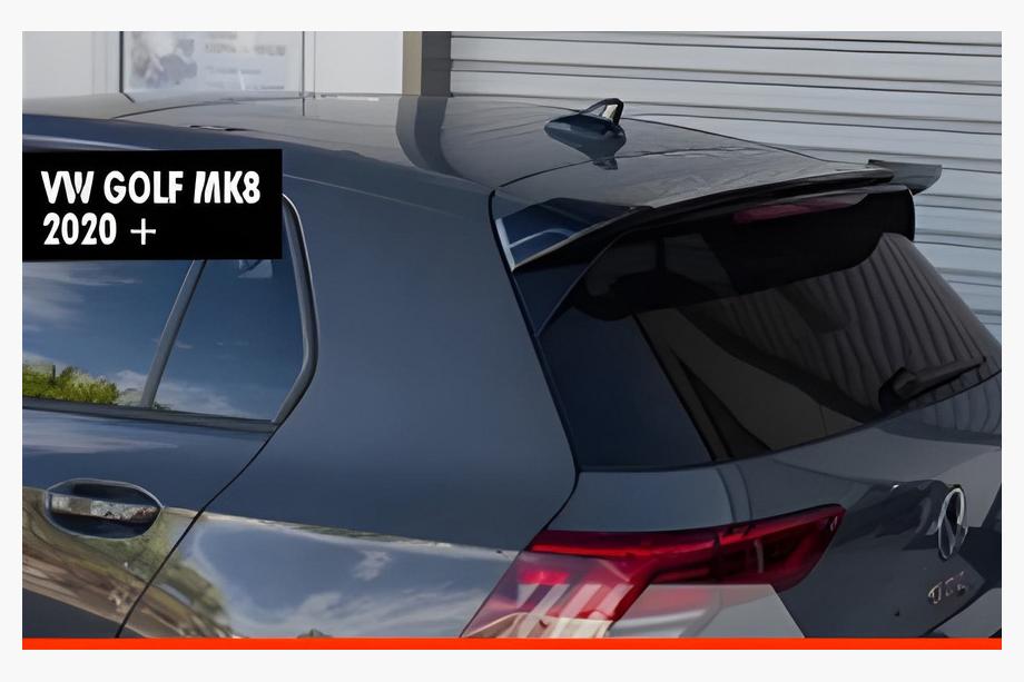 Volkswagen Golf 8 2019- Spoiler DPT V-2 (HB, Nero Lucido) Foto 1