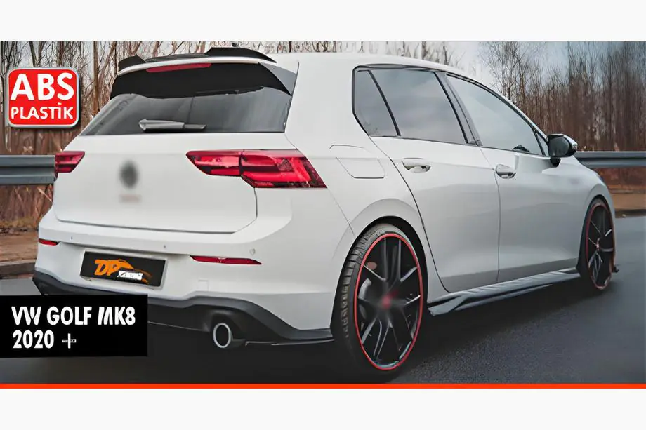 Volkswagen Golf 8 2019- Spoiler DPT V-3 (HB, Nero Lucido) Image