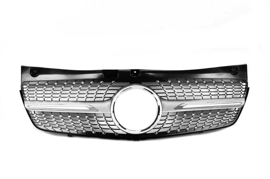 Mercedes Vito W639 2004-2014 Griglia Anteriore Diamond Silver (2010-2014) Foto 3