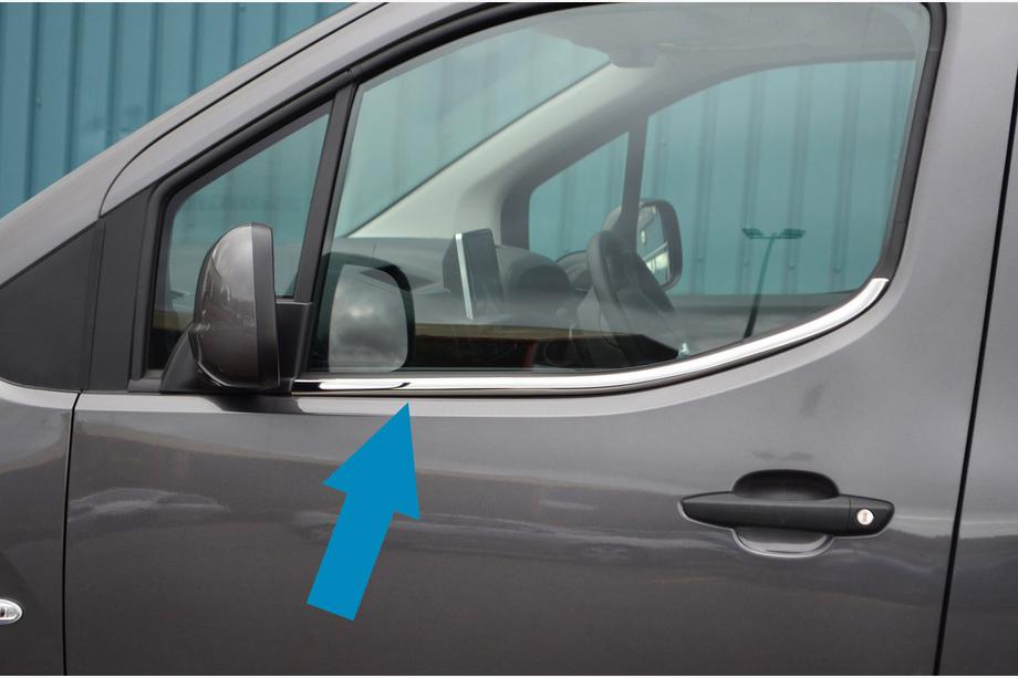 Toyota Proace City 2016- Cornici finestrini Omsa Line (2 pz, acciaio inox) Image