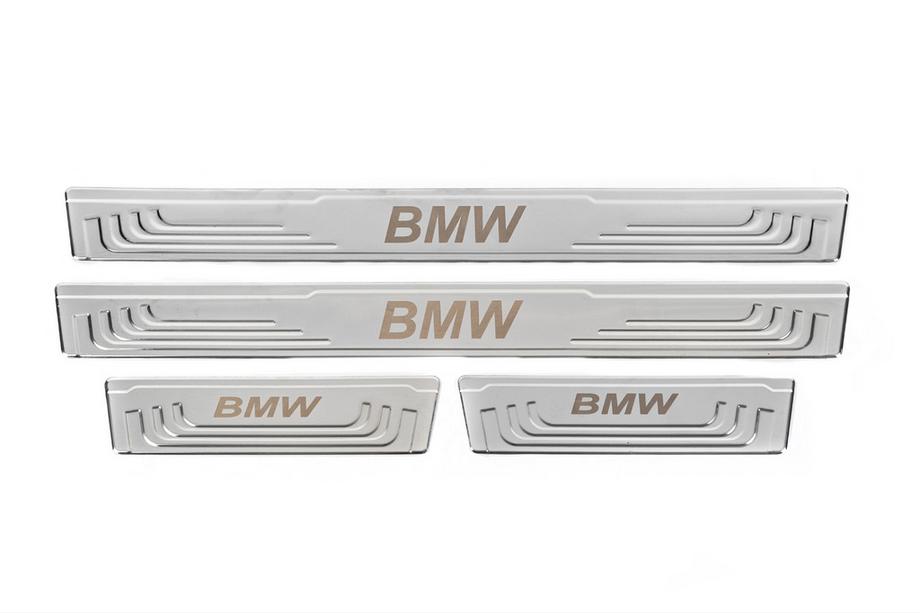 BMW Battitacco universali BMW V-2 (4 pz, acciaio inox) Foto 2