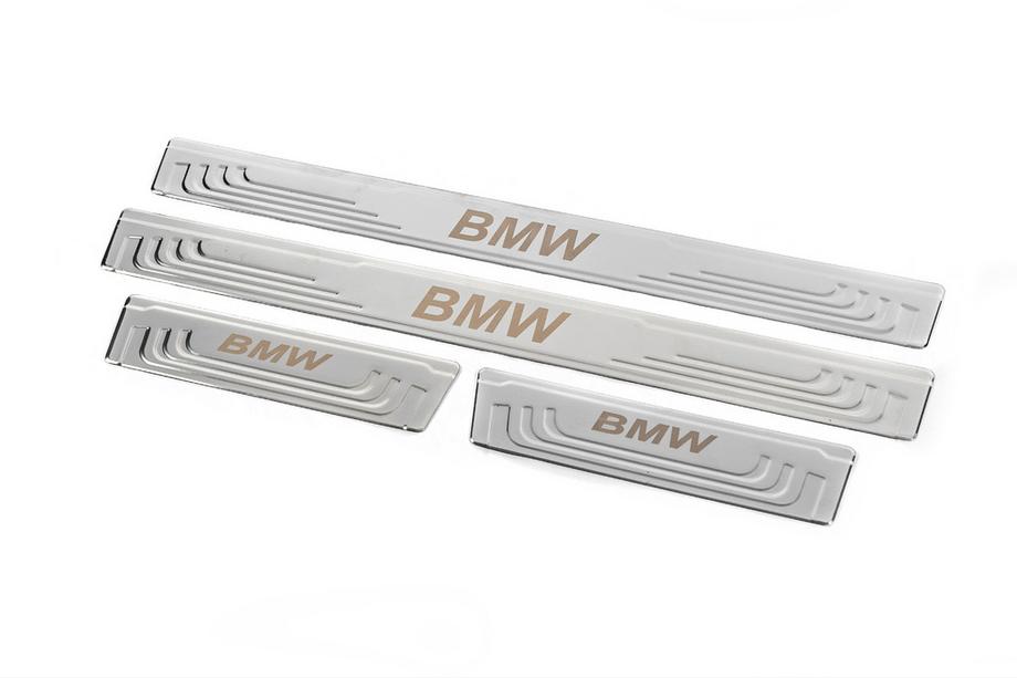 BMW Battitacco universali BMW V-2 (4 pz, acciaio inox) Foto 3